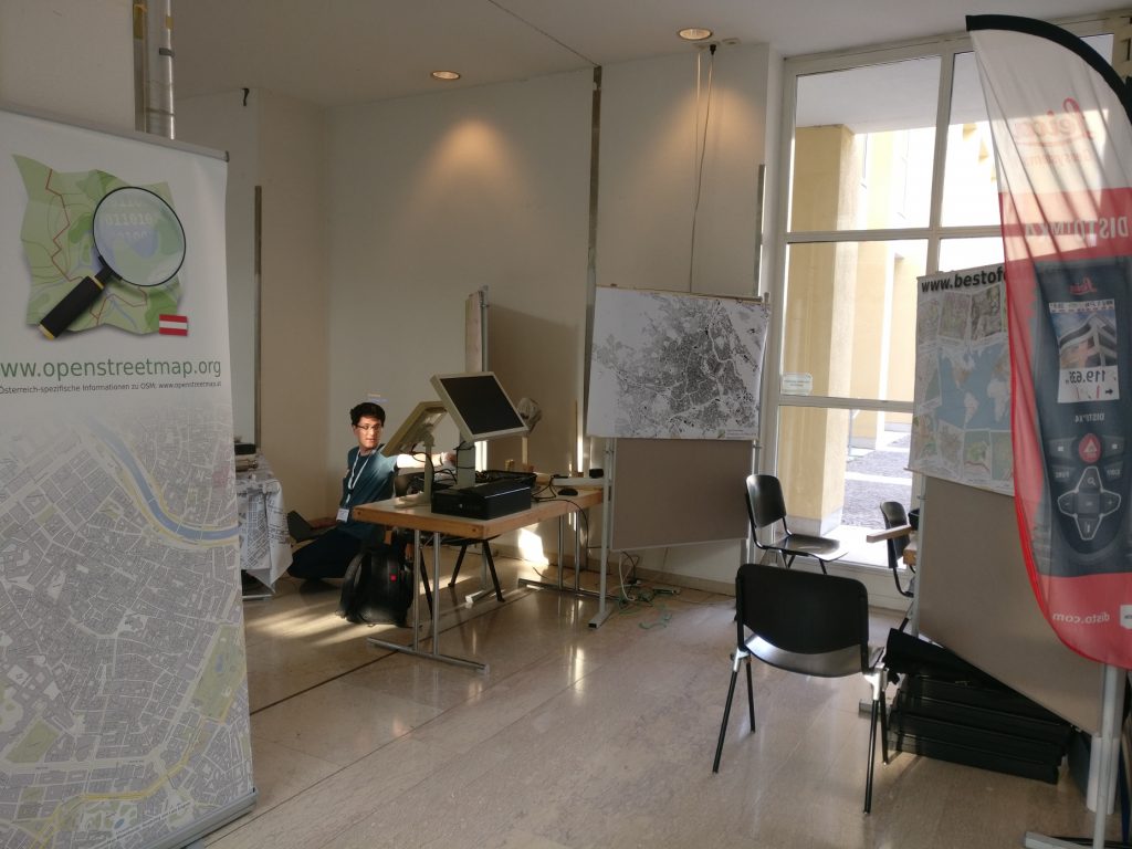 Stand assembly in progress