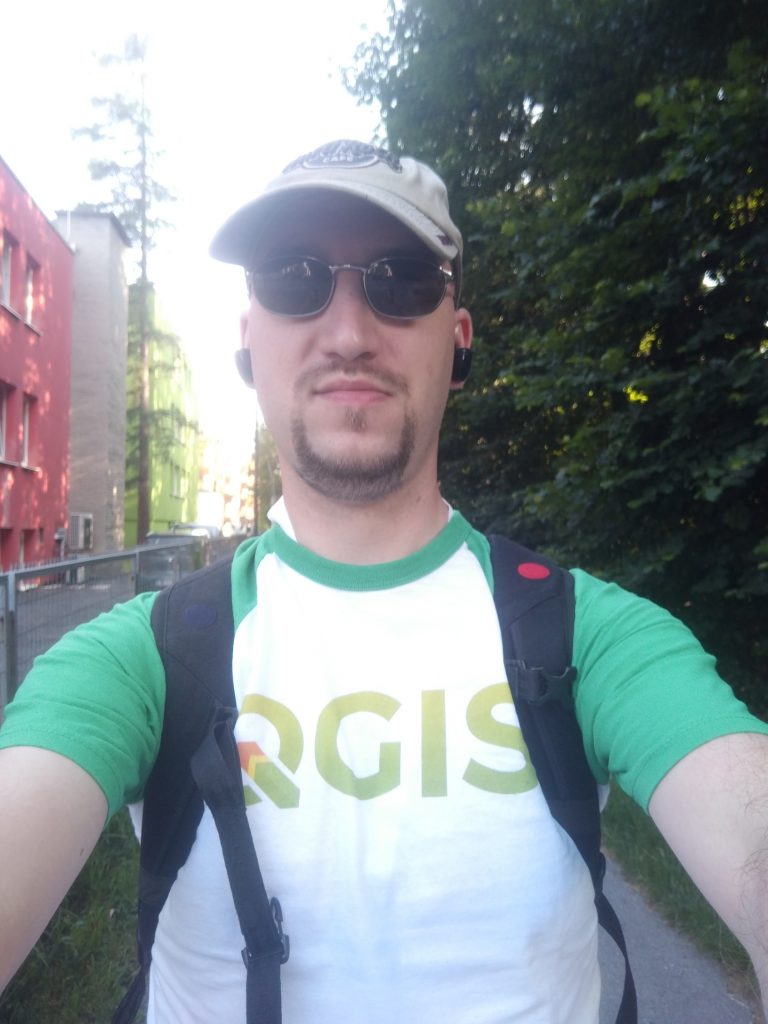 Andreas auf dem Weg zur AGIT