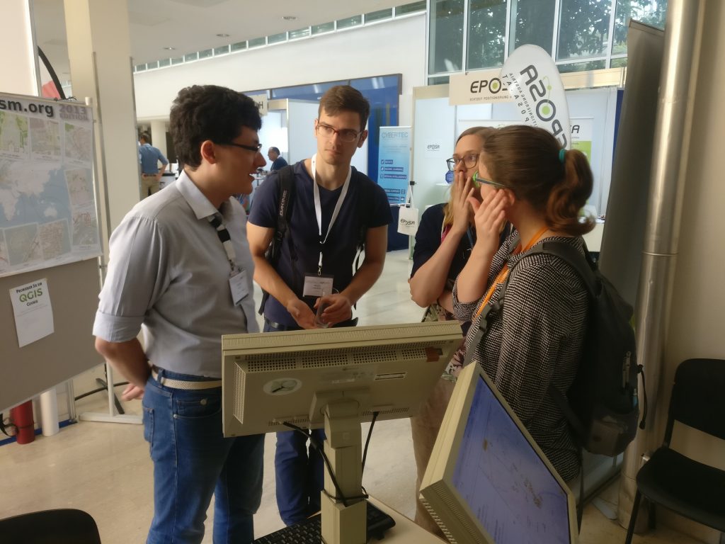 Markus mit interessierten Besuchern