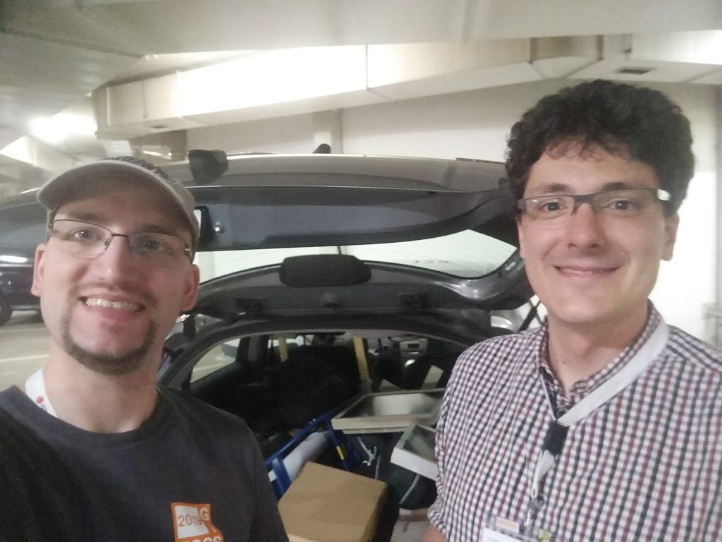 Markus & Andi happy at the car